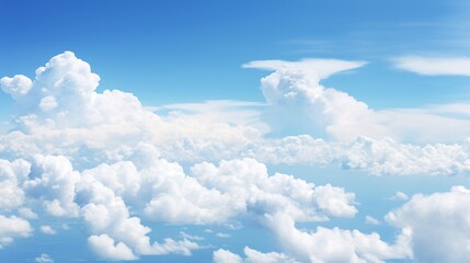 Fototapeta premium A clear day with a blue sky and thin, streaky clouds