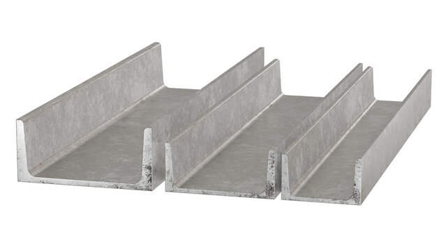 Cross-Section: The cross-section of the beam is characterized by its U-like shape, with two parallel flanges connected by a web.