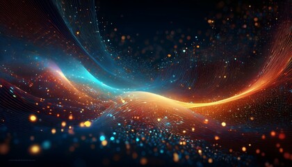 Obraz premium art Fluid Art with Bold Paint Swirls