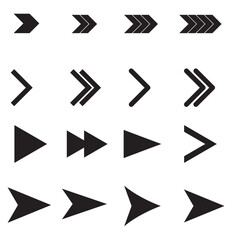 Arrows big black set icons, arrow icon, modern simple arrows, arrow vector collection cursor