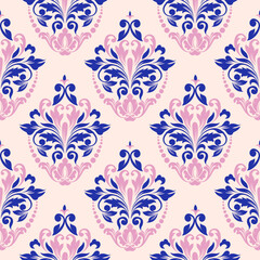 Seamless damask pattern with a classic floral design.African embroidery patterns, paisley, boho, floral ikat, ethnic floral designs, ikat sari, ikat patterns and ethnic patterns.