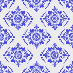 Seamless damask pattern with a classic floral design.African embroidery patterns, paisley, boho, floral ikat, ethnic floral designs, ikat sari, ikat patterns and ethnic patterns.