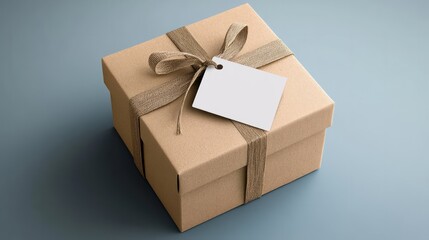 Plain Gift Box Mockup for Holiday Marketing