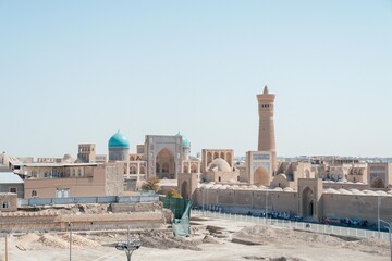 Bukhara Uzbekistan panorama of the Old Town. Islam, history, heritage