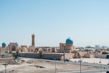 Bukhara Uzbekistan panorama of the Old Town. Islam, history, heritage