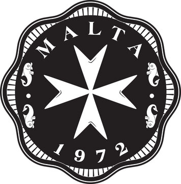 recommend clip art: Malta 2 mils coin vector design handmade silhouette
