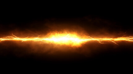 Dramatic Lightning Strikes Illuminating the Dark Sky During a Thunderstorm