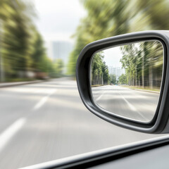 Rear View Mirror Isolated