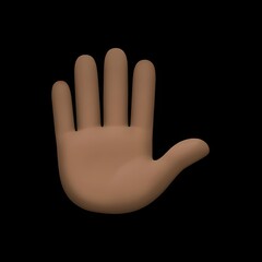 Obraz premium Open Hand Emoji