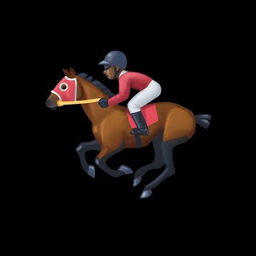 Horse Rider Emoji - Equestrian Sport
