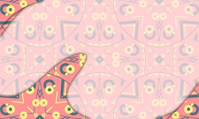 boho chic background. presentation and powerpoint design concept with typography space area. bohemian, ethnic, wild, traditional, and tribal themes