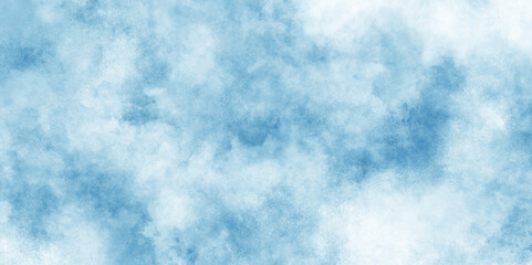 Soft and clear blue watercolor cloudy sky background, texture blue white paper background, Blue watercolor cloudy sky background, Blue clouds on the sky with soft natural cloudy stains.