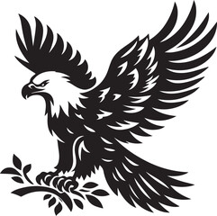 eagle silhouette vector