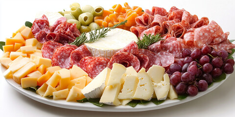 Gourmet Cheese Platter with Assorted Meats