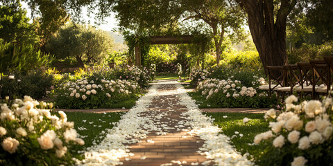 Floral Garden Pathway in Bloom