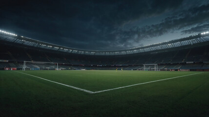 stadium lights in night