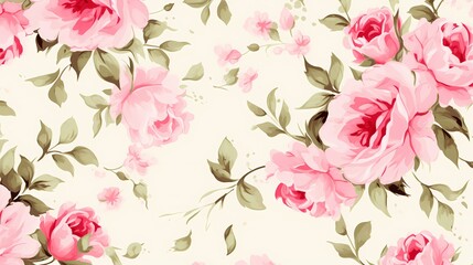 Elegant watercolor floral illustration with pink, white, and purple blossoms.