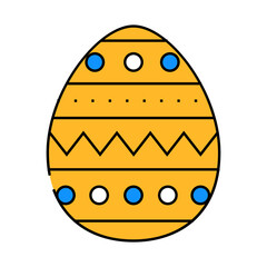 easter holiday line icon vector. easter holiday sign. isolated symbol illustration