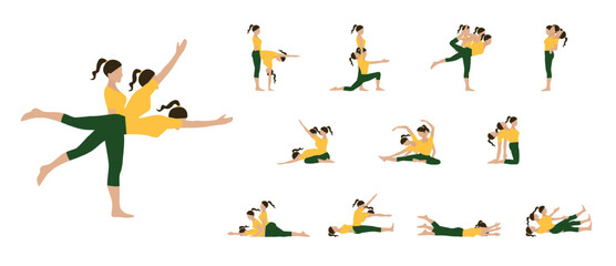 Workout Icon Collection: 12 Exercise Routines with 36 Poses