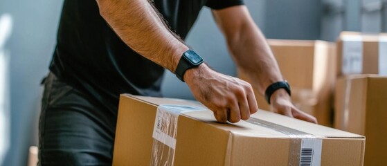 Worker Labeling Boxes with Attention and Care
