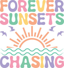 summer retro groovy t shirt design