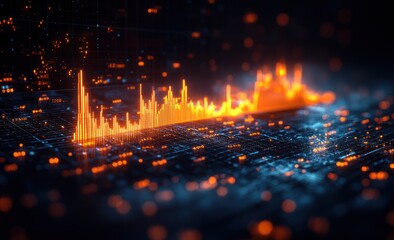 Fototapeta premium Abstract Digital Data Visualization