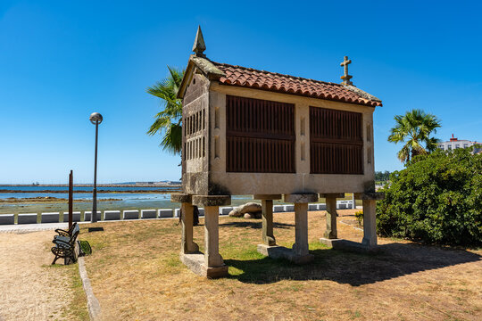 Old constructions in Galicia to store the grain of the harvest, called Horreos.