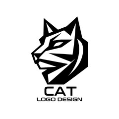 Cat Vector Logo Design