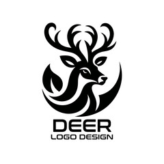Deer Vector Logo Design 