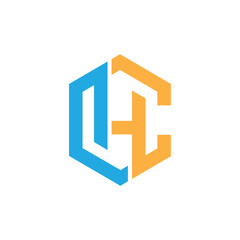 initial ch letter logo design vector template, ch logo design for business, hc letter logo vector design, hc logo for monogram.