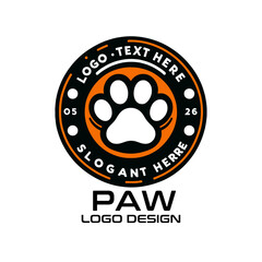 Obraz premium Paw Vector Logo Design