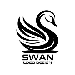 Swan Vector Logo Design