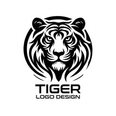 Fototapeta premium Tiger Vector Logo Design
