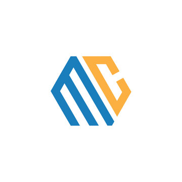 initial mc letter logo design, mc logo vector template for business, cm letter logo, cm initial logo for monogram, cm logo for business.