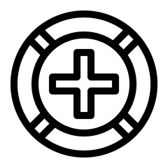 Health lifebuoy icon