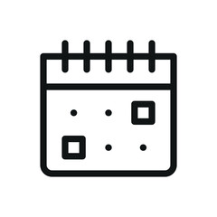 Insurance period isolated icon, grace period vector symbol with editable stroke