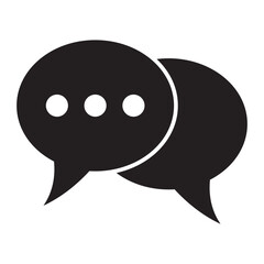 Fototapeta premium Chat icon. Talk speech bubble icon. Dialogue balloon icon.
