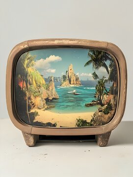 Vintage ViewMaster Reveals Captivating 3D Wonders of an Imaginary Tropical Paradise