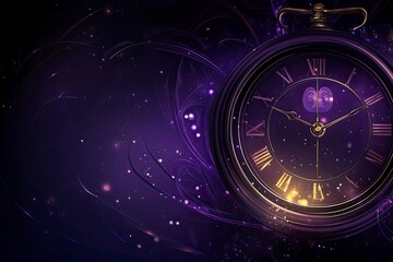 Obraz premium Happy New 2025 Year Background with Clock with generative ai