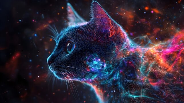 Schrdinger s Dimensional Feline Cosmic Enigma Across Quantum Realms