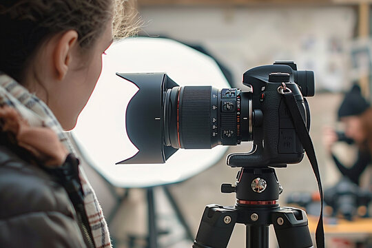 A dynamic photography workshop showcasing learning, creativity, and professional techniques. Great for advertising photography courses, community events, and content creation for photography businesse