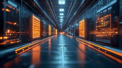 a futuristic vector of a package tracking system using augmented reality. augmented reality in logistics and shipping, smart packaging and tracking technology, future of supply chain management