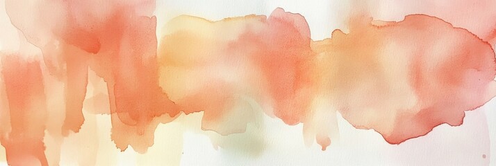 Obraz premium Loose, freeform brush marks in watercolor, creating a flowing, organic texture with soft, blended edges