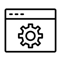 Settings I Vector Line Icon design