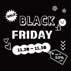 Black Friday discount advertisement