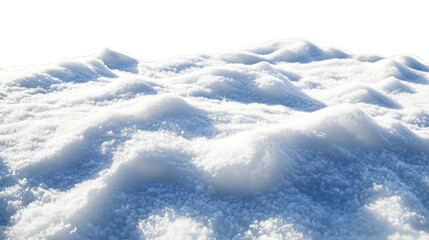 Close-Up of a White Snowy Surface with Soft Shadows, Texture of Fresh Snow in Sunlight, Perfect for Winter, Cold Weather, and Nature Concepts