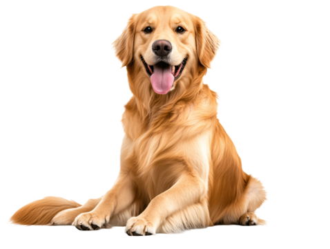 a dog with its tongue out