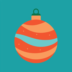  Christmas hand drawn toy bauble vector illustration.