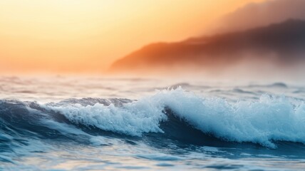 Fototapeta premium Coastal Landscape with Radiant Thermal Energy