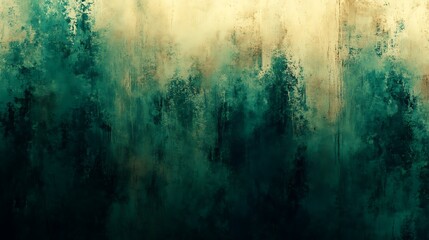 Abstract green and yellow textured background.